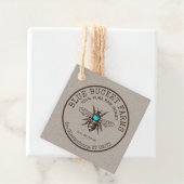 Homemade Honey Bee Kraft Jar Neck Tag Geschenkanhänger (Beispiel)