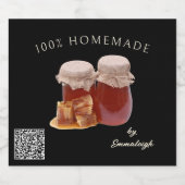 Homemade Honig QR Code Food Label Alkoholflaschenetikett (Einzelnes Label)