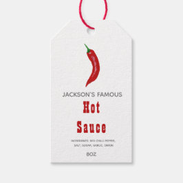 Homemade Hot Sauce | Chili Sauce Geschenkanhänger