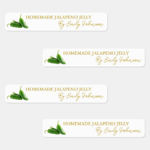 Homemade Jalapeno Jelly Thin Label Etiketten