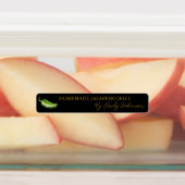 Homemade Jalapeno Jelly Thin Label Etiketten (Befestigt)