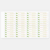 Homemade Jalapeno Jelly Thin Label Etiketten (Blatt)