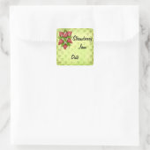 Homemade Jam Lables Quadratischer Aufkleber (Tasche)