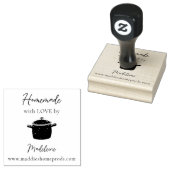 Homemade Jam Preserve Baker Artisan Crafter Maker Gummistempel (Stempel)