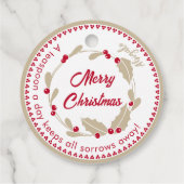 Homemade Jelly Whimsical Weihnachtsgeschenk Geschenkanhänger (Rückseite)