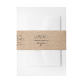 Homemade Kraft Soap Label Belly band with logo (Vorderseite Beispiel)