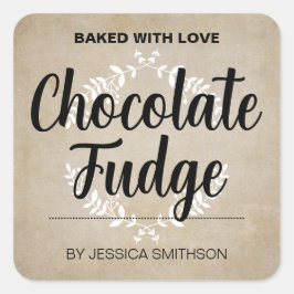 Homemade-Label HM001_08sqv2 anpassen Quadratischer Aufkleber