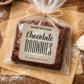 Homemade-Label HM001_08sqv3 anpassen Quadratischer Aufkleber