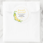 Homemade Lemon Curd Canning Label Runder Aufkleber (Tasche)