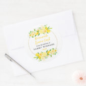 Homemade Lemon Curd Canning Label Runder Aufkleber (Umschlag)