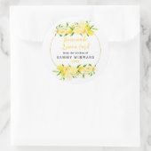 Homemade Lemon Curd Canning Label Runder Aufkleber (Tasche)