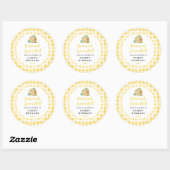 Homemade Lemon Roll Food Label Runder Aufkleber (Blatt)