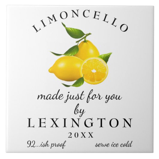 Homemade Limoncello Fliese (Vorderseite)
