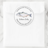 Homemade Lmon Jerky Label Runder Aufkleber (Tasche)