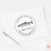 Homemade Lmon Jerky Label Runder Aufkleber (Umschlag)