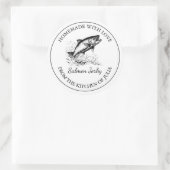 Homemade Lmon Jerky Label Runder Aufkleber (Tasche)