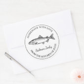 Homemade Lmon Jerky Label Runder Aufkleber (Umschlag)