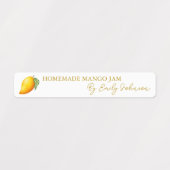 Homemade Mango Jam Thin Label Etiketten (Design 1)