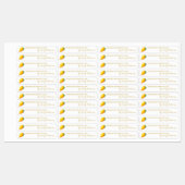 Homemade Mango Jam Thin Label Etiketten (Blatt)