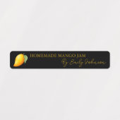 Homemade Mango Jam Thin Label Etiketten (Design 1)