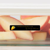 Homemade Mango Jam Thin Label Etiketten (Befestigt)