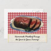 Homemade Meatloaf Postkarte (Vorne/Hinten)