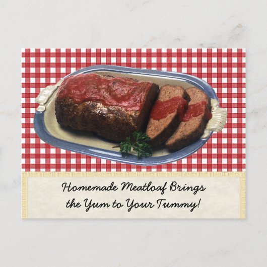 Homemade Meatloaf Postkarte (Vorderseite)