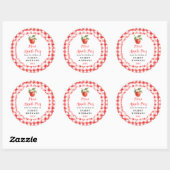 Homemade Mini Apple Pies Label Runder Aufkleber (Blatt)