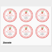 Homemade Mini Apple Pies Label Runder Aufkleber (Blatt)