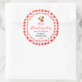 Homemade Mini Strawberry Pies Label Runder Aufkleber (Tasche)