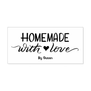 Homemade mit Liebe-Kalligrafie Gummistempel