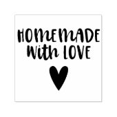 Homemade mit Liebe Script Heart Permastempel (Design)