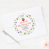 Homemade Mixed Berry Jam Canning Label Runder Aufkleber (Umschlag)