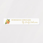 Homemade Mixed Citrus Jam Thin Siegel Label Etiketten (Design 1)
