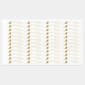 Homemade Mixed Citrus Jam Thin Siegel Label Etiketten (Blatt)