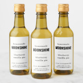 Homemade Moonshine Labels Weinetikett (Flaschen)