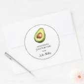 Homemade nur für das Avocado-Label Runder Aufkleber (Umschlag)