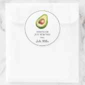 Homemade nur für das Avocado-Label Runder Aufkleber (Tasche)