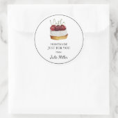 Homemade nur für das Kuchenlabel Runder Aufkleber (Tasche)