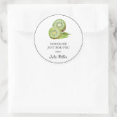 Homemade nur für Ihr Kiwi-Label Runder Aufkleber (Tasche)