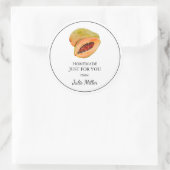 Homemade nur für Papaya-Label Runder Aufkleber (Tasche)