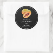 Homemade nur für Papaya-Label Runder Aufkleber (Tasche)