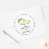 Homemade nur für Sie Guava-Label Runder Aufkleber (Umschlag)