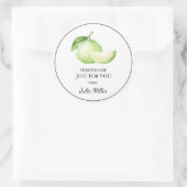 Homemade nur für Sie Guava-Label Runder Aufkleber (Tasche)