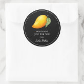 Homemade nur für Sie Mango-Label Runder Aufkleber (Tasche)
