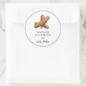 Homemade nur für Sie turmerisches Etikett Runder Aufkleber (Tasche)