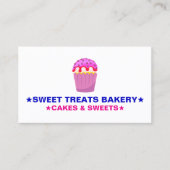 Homemade Pastry Chef | Cute Cake Bakery Logo  Visitenkarte (Vorderseite)