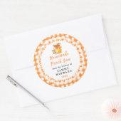 Homemade Peach-am-Canning-Label Runder Aufkleber (Umschlag)