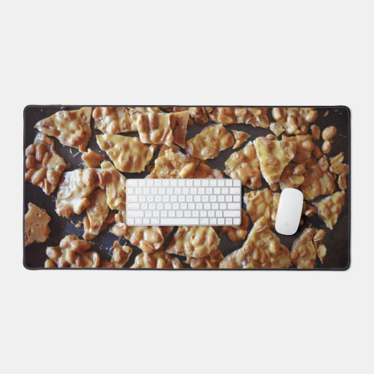 Homemade Peanut Brittle Candy Art Desk Mat Pad Schreibtischunterlage (Tastatur & Maus)