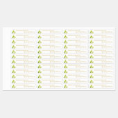 Homemade Pear Jam Thin Label Etiketten (Blatt)